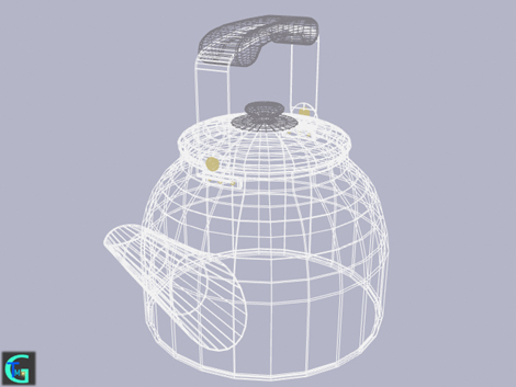 3D modering data of kettle