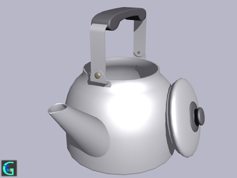 3D modering data of kettle