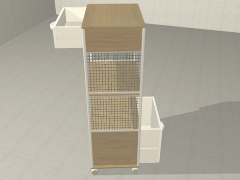 3D modering data of kitchen furniture